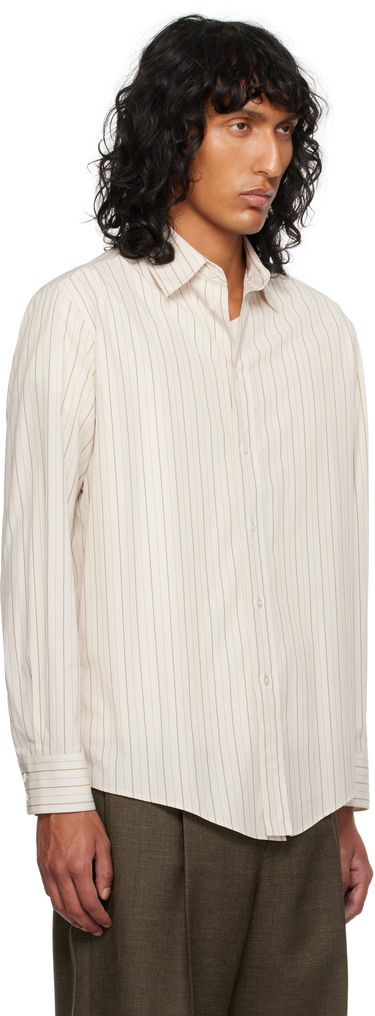 Košeľa The Row Luigi Striped Shirt Béžová | 805-W3498, 1