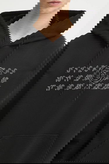 Mikina Maison Margiela MM6 Maison Margiela Logo Print Hoodie Čierna | SH0GU0035.M25025.900, 3