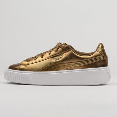Tenisky a topánky Puma Basket Platform Luxe Wn's ermine - ermine Metalická | 366687 02, 1