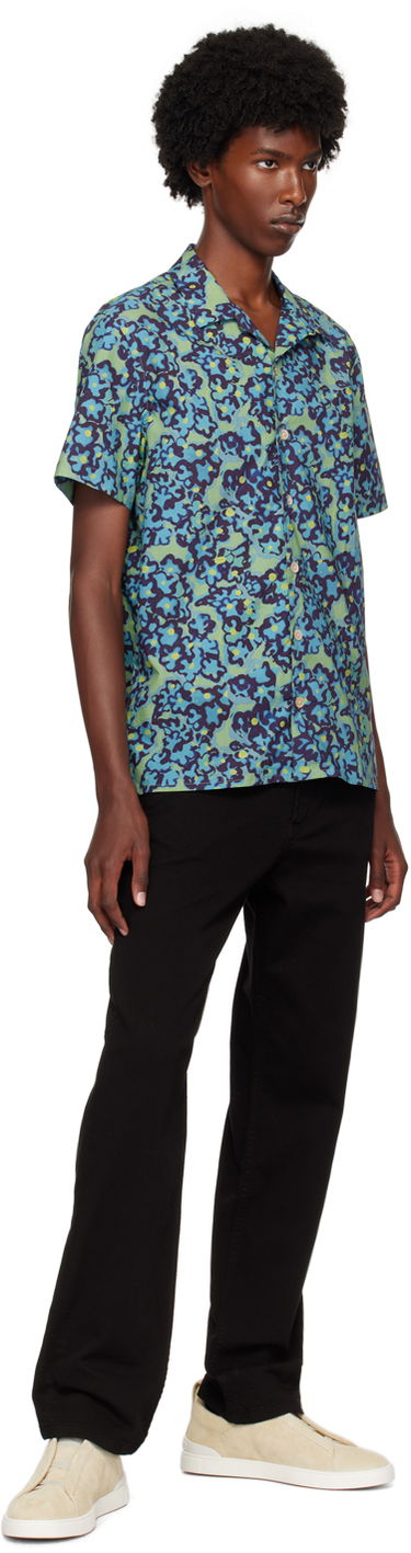 Košeľa Paul Smith PS Paul Smith Printed Shirt Modrá | M2R-114R-N22103-34, 3