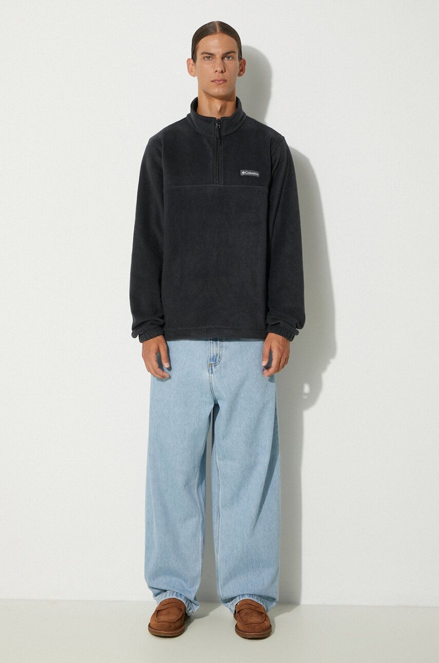 Mikina Columbia Half Zip Fleece Sweatshirt Čierna | 1620191, 1