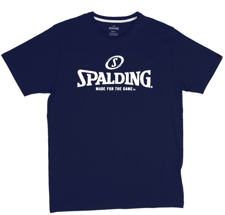 Tričko Spalding Essential Logo Tee Navy | 40221626-navywhite