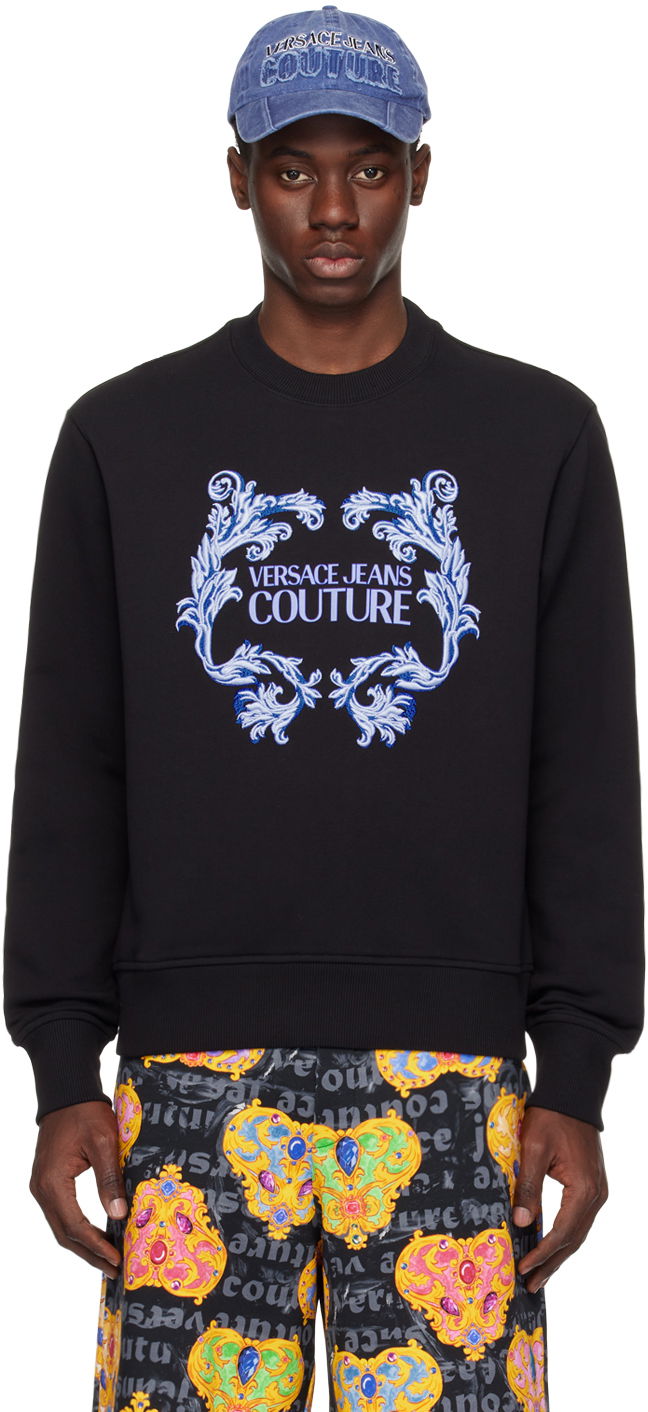 Mikina Versace Couture Black Baroque Sweatshirt Čierna | E76GAIG02_ECF01G, 0