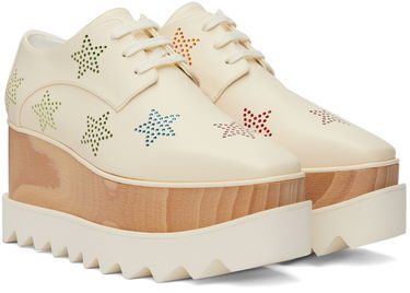Tenisky a topánky Stella McCartney Stella McCartney Elyse Crystal Star Platform Biela | 810251E00128, 3