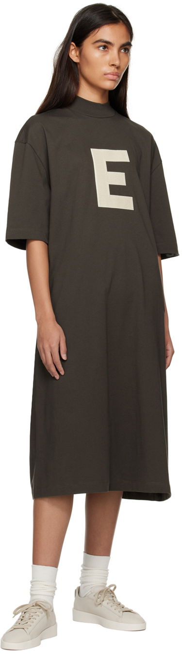 Šaty Fear of God Fear of God ESSENTIALS Short Sleeve Midi Dress Zelené | 125BT225040FW, 3