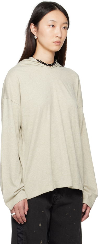 Mikina Fear of God Fear of God ESSENTIALS Long Sleeve Hoodie Béžová | 125SP257042FW, 1