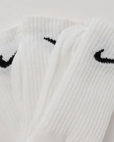 Ponožky Nike Everyday Lightweight Crew Socks 3-Pack Biela | SX7676-100, 3