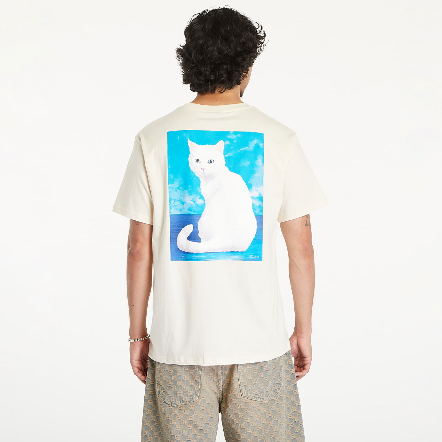 Tričko RIPNDIP Pretty Kitty Short Sleeve Tee Natural Béžová | RNDSUM24142, 1