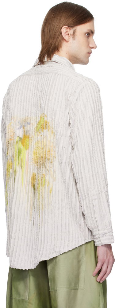 Košeľa Collina Strada Collina Strada Flower Drip Convention Shirt Biela | XX3690, 2