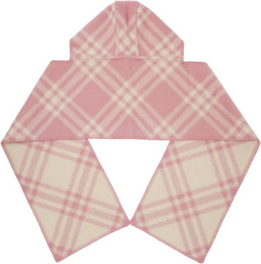 Šál Burberry Burberry Check Hooded Scarf Ružová | 8114136, 1