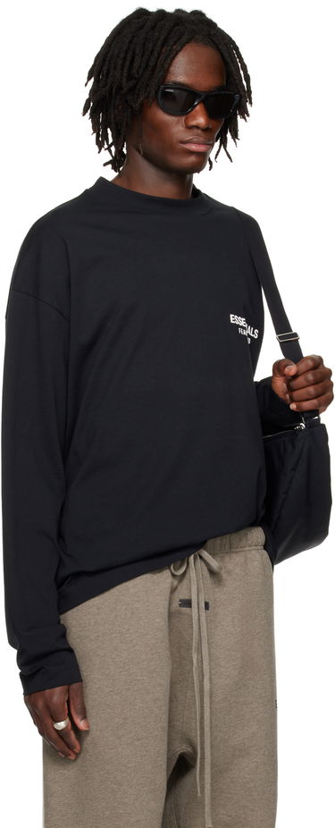 Tričko Fear of God Fear of God ESSENTIALS Classic Long Sleeve T-Shirt Čierna | 125AS254200F, 1