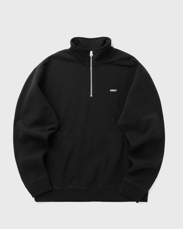 Mikina OBEY Mock Neck Sweatshirt Čierna | 111620098-BLK, 1