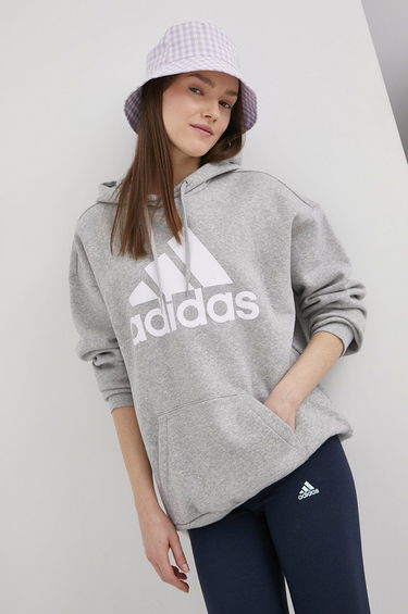 Mikina adidas Performance Hoodie Logo Šedá | HD1748, 0