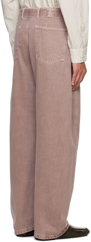 Cargo nohavice LEMAIRE Lemaire Belted Wide-Leg Trousers Ružová | PA326 LD1017, 2