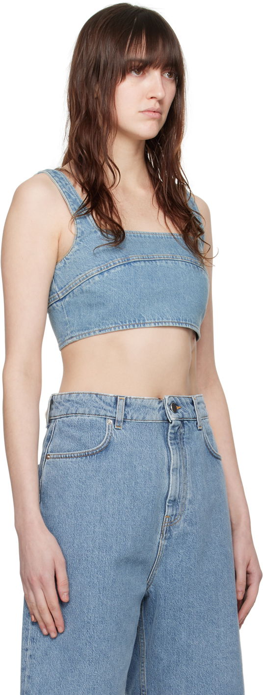Tielko Loulou de Saison Loulou de Saison Anet Denim Tank Top Modrá | ANET, 1