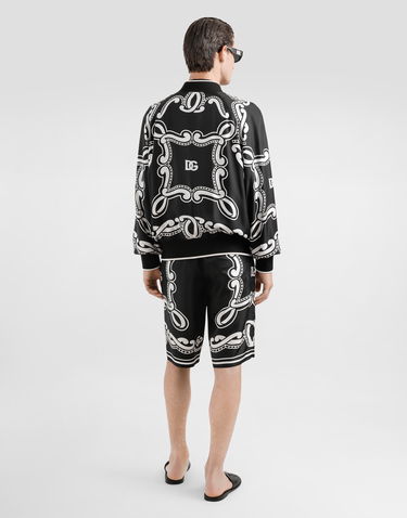 Šortky Dolce & Gabbana Silk Shorts with Bandanna Print Čierna | GV37ATHI1WFHN9RA, 2