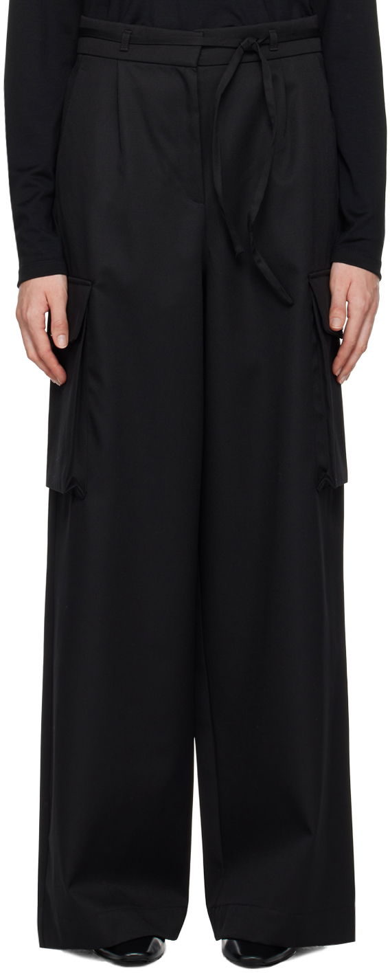 Cargo nohavice Róhe Tailored Cargo Trousers Čierna | 413-30-113, 0