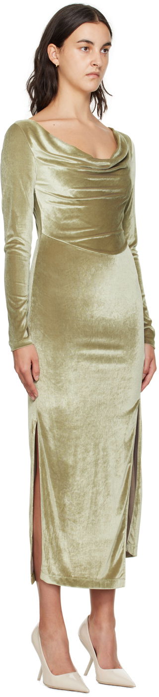Šaty Helmut Lang Helmut Lang Asymmetrical Maxi Dress Zelené | N07HW601, 1