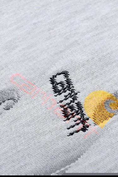 Tepláky Carhartt WIP American Script Sweatpants Šedá | I027042.ASH.HEATHE, 7