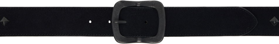 Needles Square Studs Suede Belt