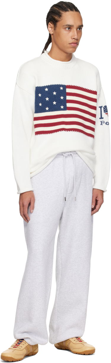 Sveter Polo by Ralph Lauren Ralph Lauren I Heart Polo Flag Sweater Biela | 710962906001, 3