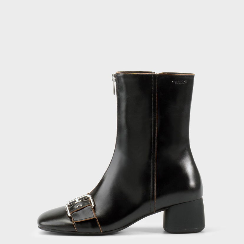 Tenisky a topánky Vagabond Livia Buckle Block Heel Ankle Boot with Contrasting Trim Čierna | 6056-199-20