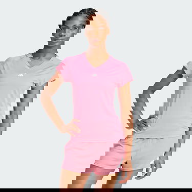 Tielko adidas Performance AEROREADY Train Essentials V-Neck T-Shirt Ružová | JN4661, 3