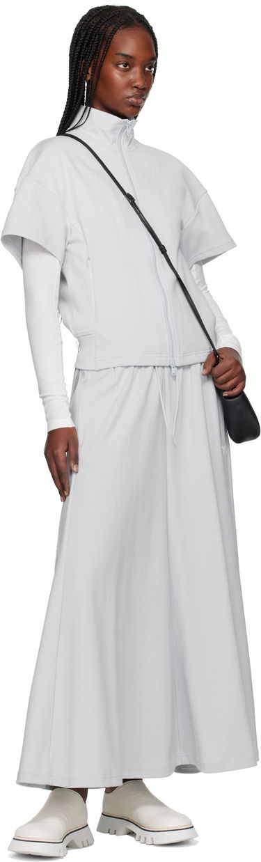 Šaty Y-3 Y-3 Short Sleeve Track Jacket Šedá | JL6671, 3