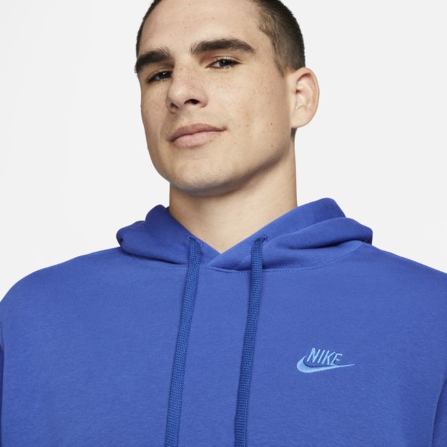 Mikina Nike Sportswear Club Fleece Pullover Hoodie Modrá | DJ6632-480, 1