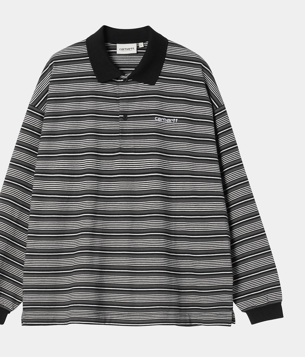Polo tričko Carhartt WIP Long Sleeve Striped Polo Shirt Rôznofarebný | I035530_5, 0