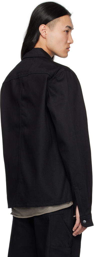 Košeľa Rick Owens DRKSHDW Hollywood Cropped Denim Shirt Čierna | DL01E6299 BLKJP, 2