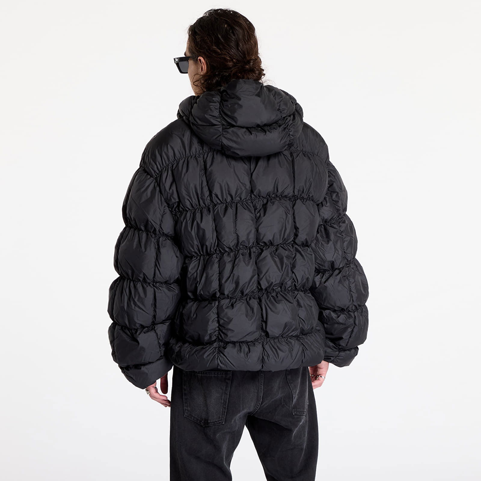 Jacket Sport Patch Square Quilted Puffer Jacket Black XL