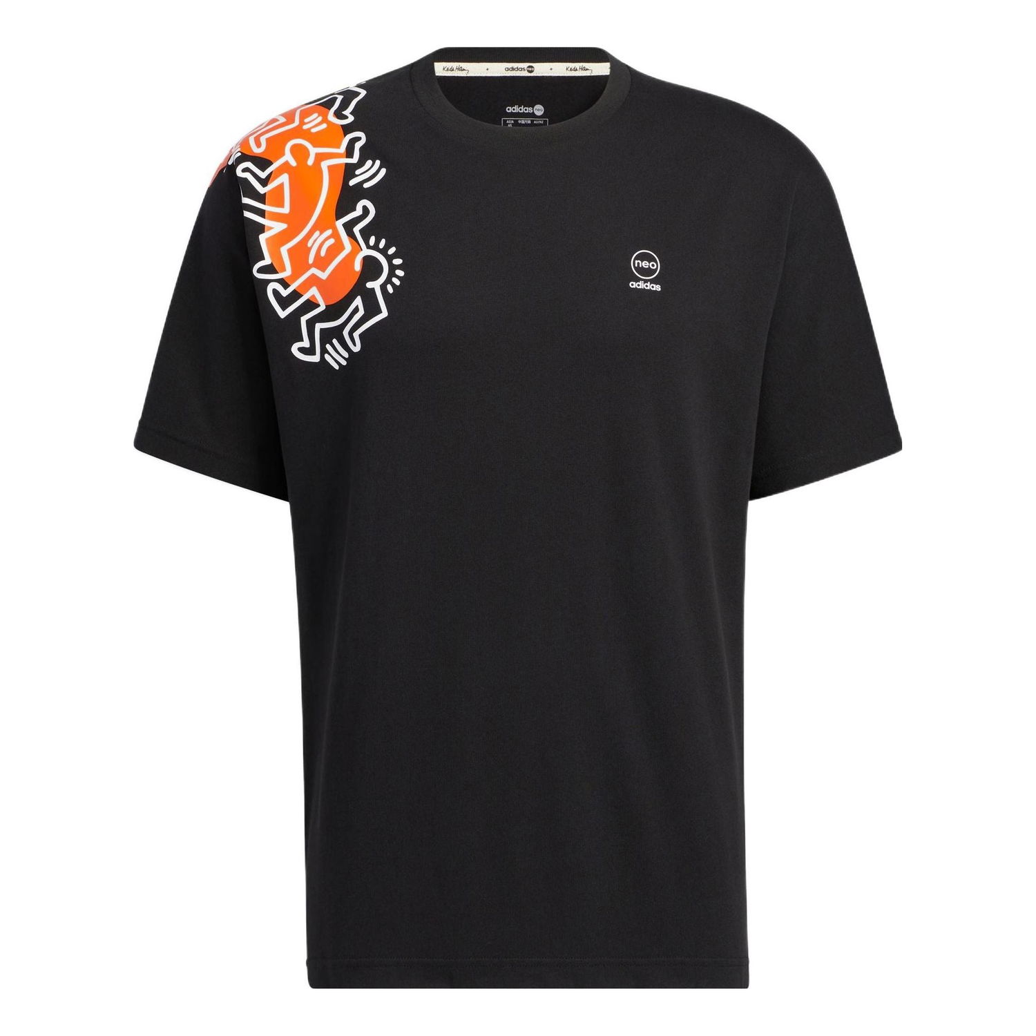 Tričko adidas Originals Keith Haring Crossover Cartoon Print T-Shirt Čierna | HD7268, 0