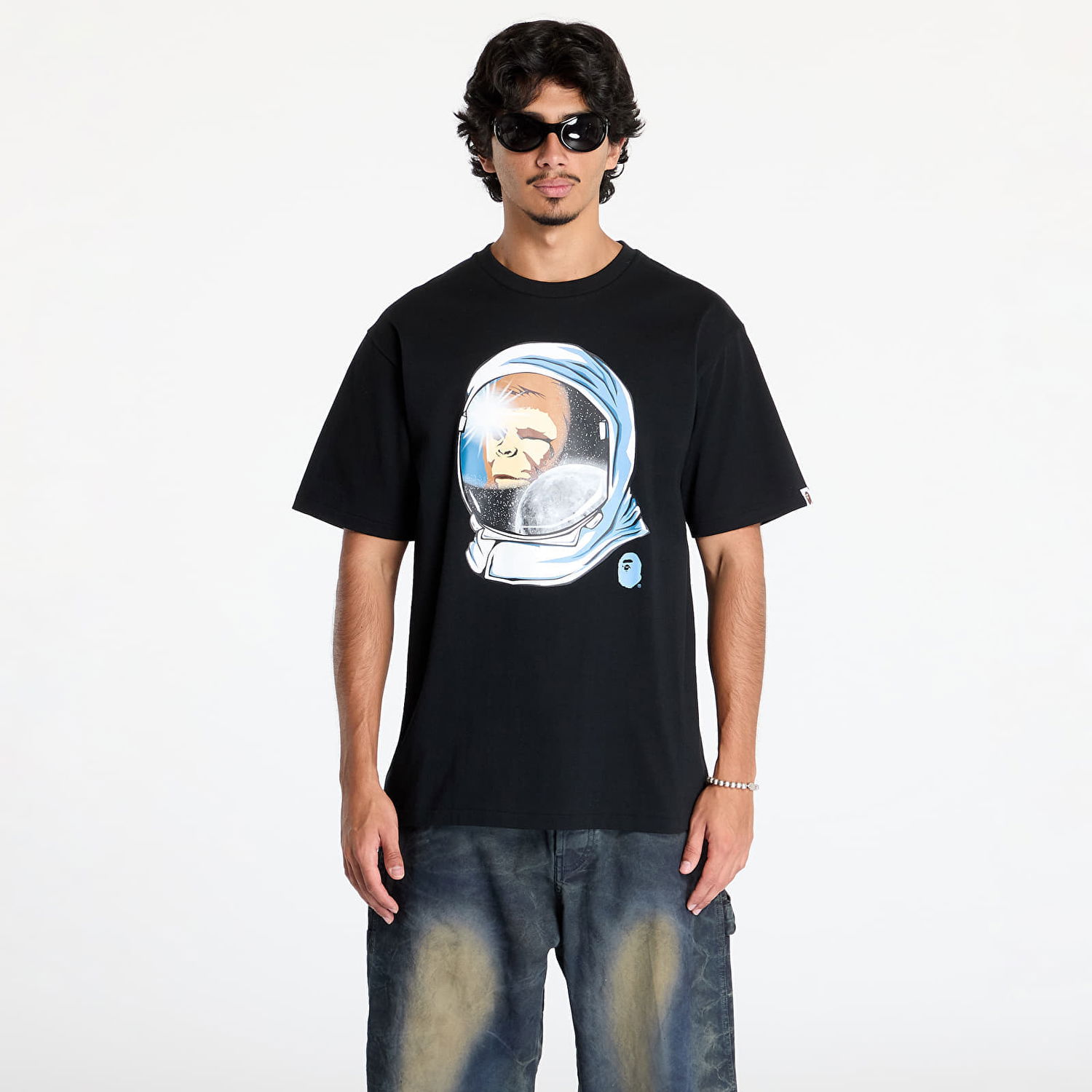 Tričko BAPE Space Ape Tee Čierna | 001TEK701014F BLK, 0