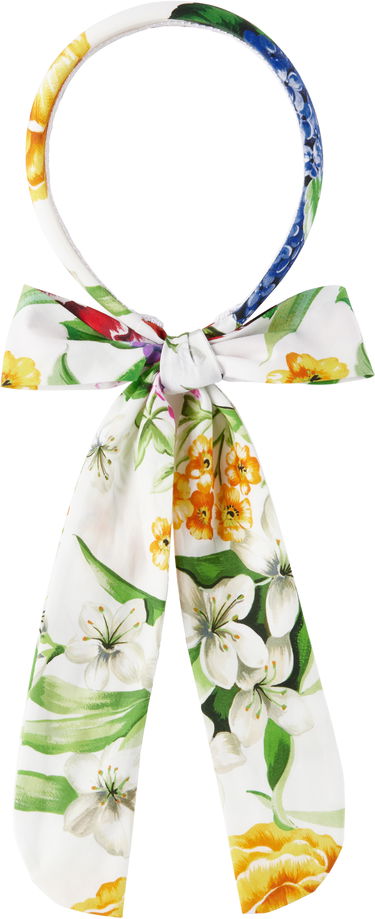 Opasok Dolce & Gabbana Dolce&Gabbana Floral Print Headband with Bow Rôznofarebný | LB3L63 HS5S5, 1