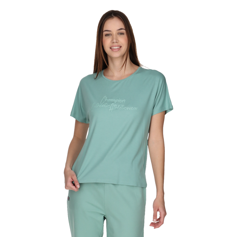Tričko Champion T-Shirt Authentic Athleticwear Tyrkysová | 117619-GS015