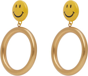 Náušnice Moschino Moschino Smiley Face Drop Earrings Žltá | 25171A913784091607, 1