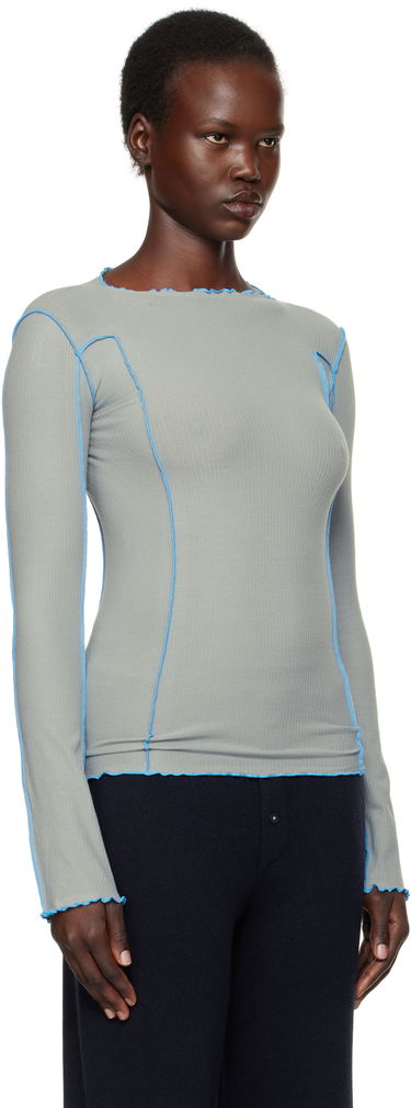 Tričko Baserange Baserange Omato Long Sleeve T-Shirt Šedá | TTML-RB-SP25, 1