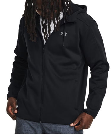Mikina Under Armour Essential Swacket Full-Zip Hoodie Čierna | 1378824-001, 0