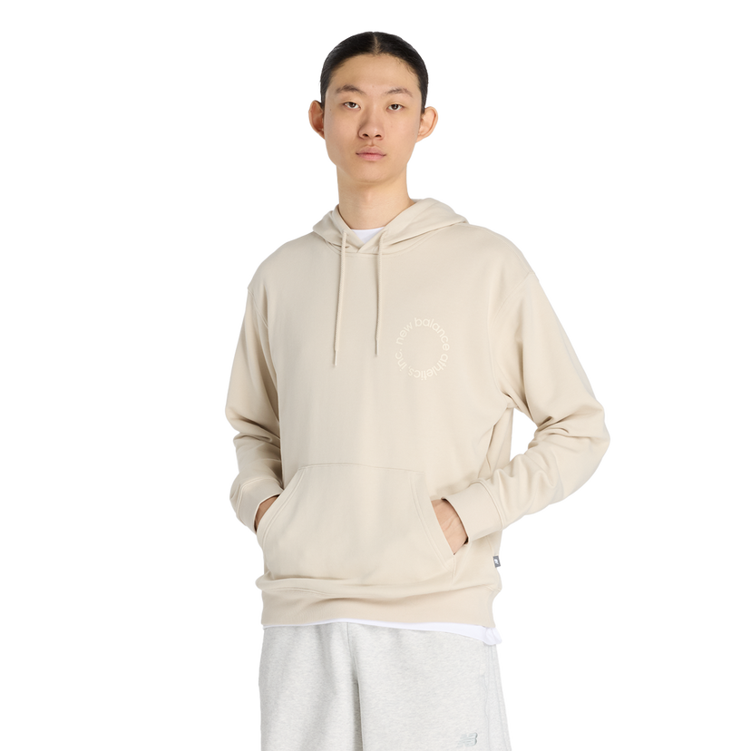 Mikina New Balance Circular Logo Hoodie Béžová | MT51916-TWF