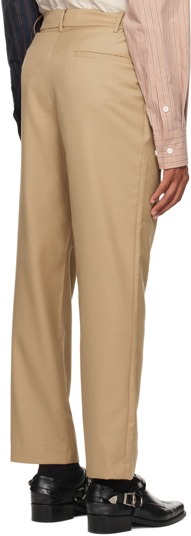 Nohavice Feng Chen Wang Feng Chen Wang Pleated Trousers Béžová | FMF14TR28, 2