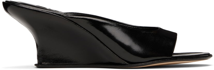 Oblečenie BY FAR BY FAR Caroo Wedge Mules Čierna | MWFHO130LL032BK001PL
