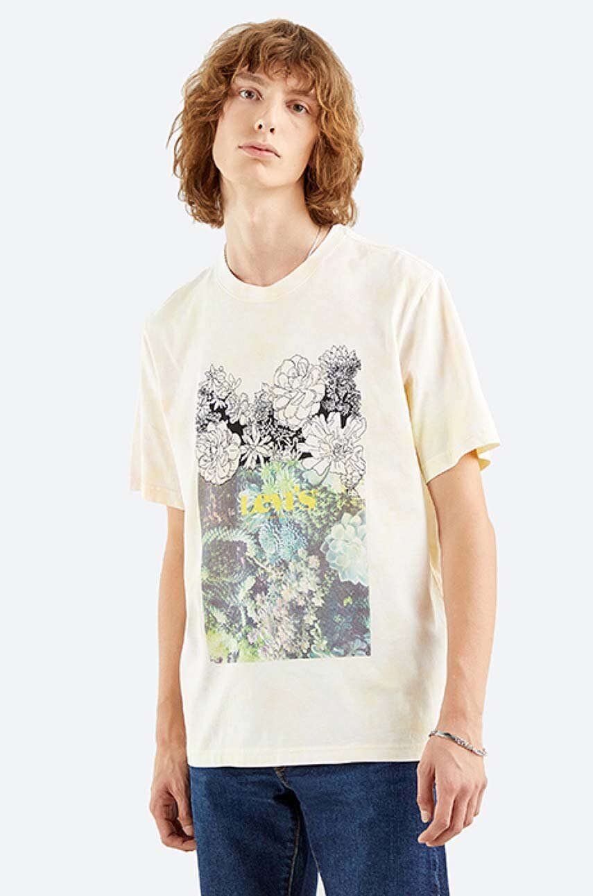Tričko Levi's Relaxed Fit Sketch T-shirt With Print Béžová | 16143.0153, 0