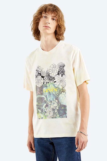 Tričko Levi's Relaxed Fit Sketch T-shirt With Print Béžová | 16143.0153, 0
