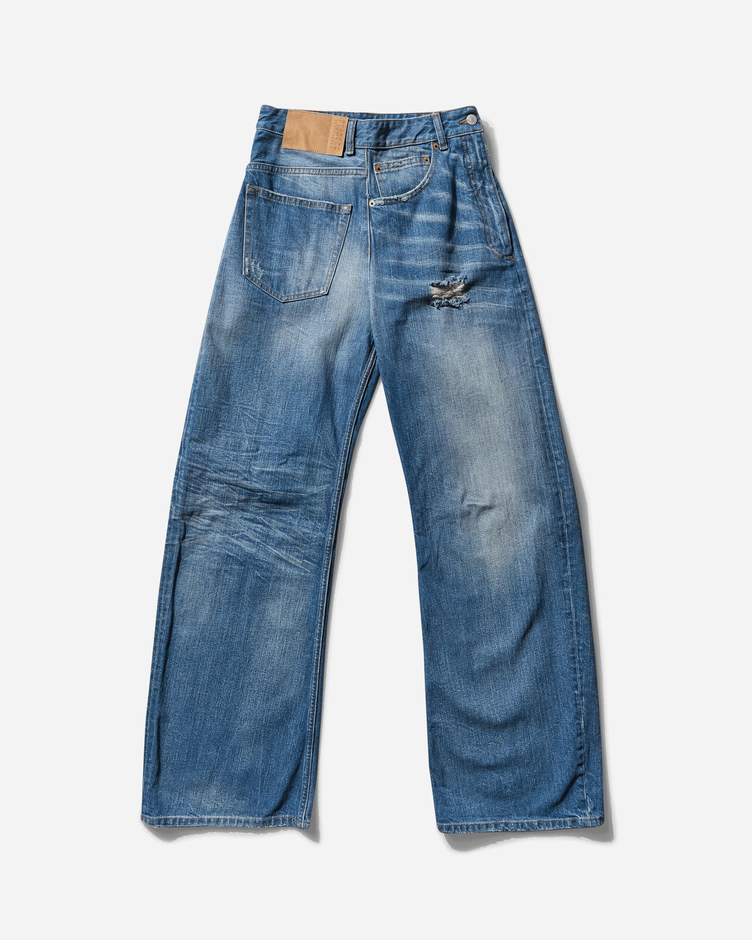 Džínsy Maison Margiela Twist Wide Leg Jeans Modrá | S52LA0243 961, 1