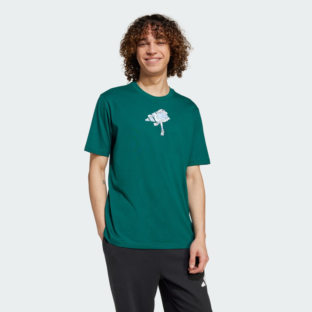 Tričko adidas Performance Earth Day Graphic Tee Zelené | JI6753, 0