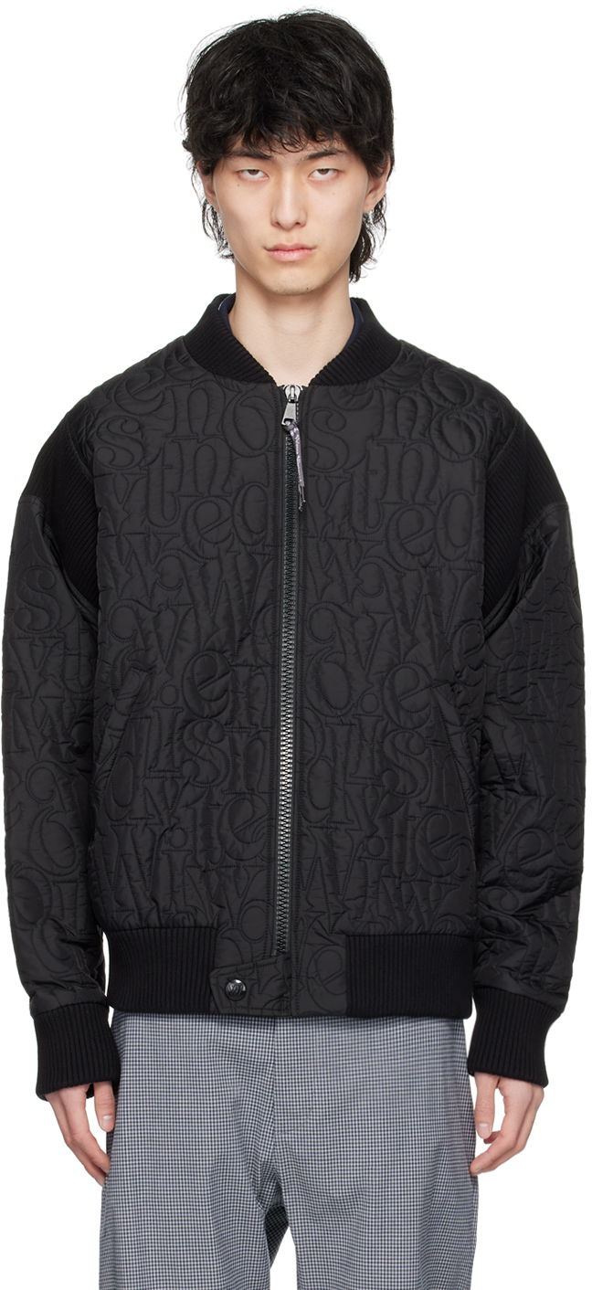 Stripped Cyclist Black Bomber Jacket