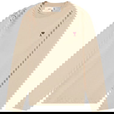 Tričko AMI Small A Heart T-Shirt Béžová | UTS205-726-265, 0