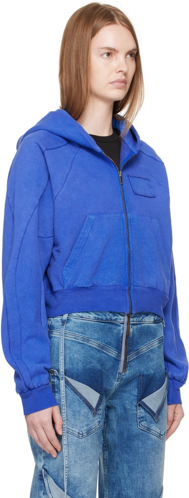 Mikina Ottolinger Ottolinger Multiline Zip Hoodie Modrá | 115-600415-03, 1