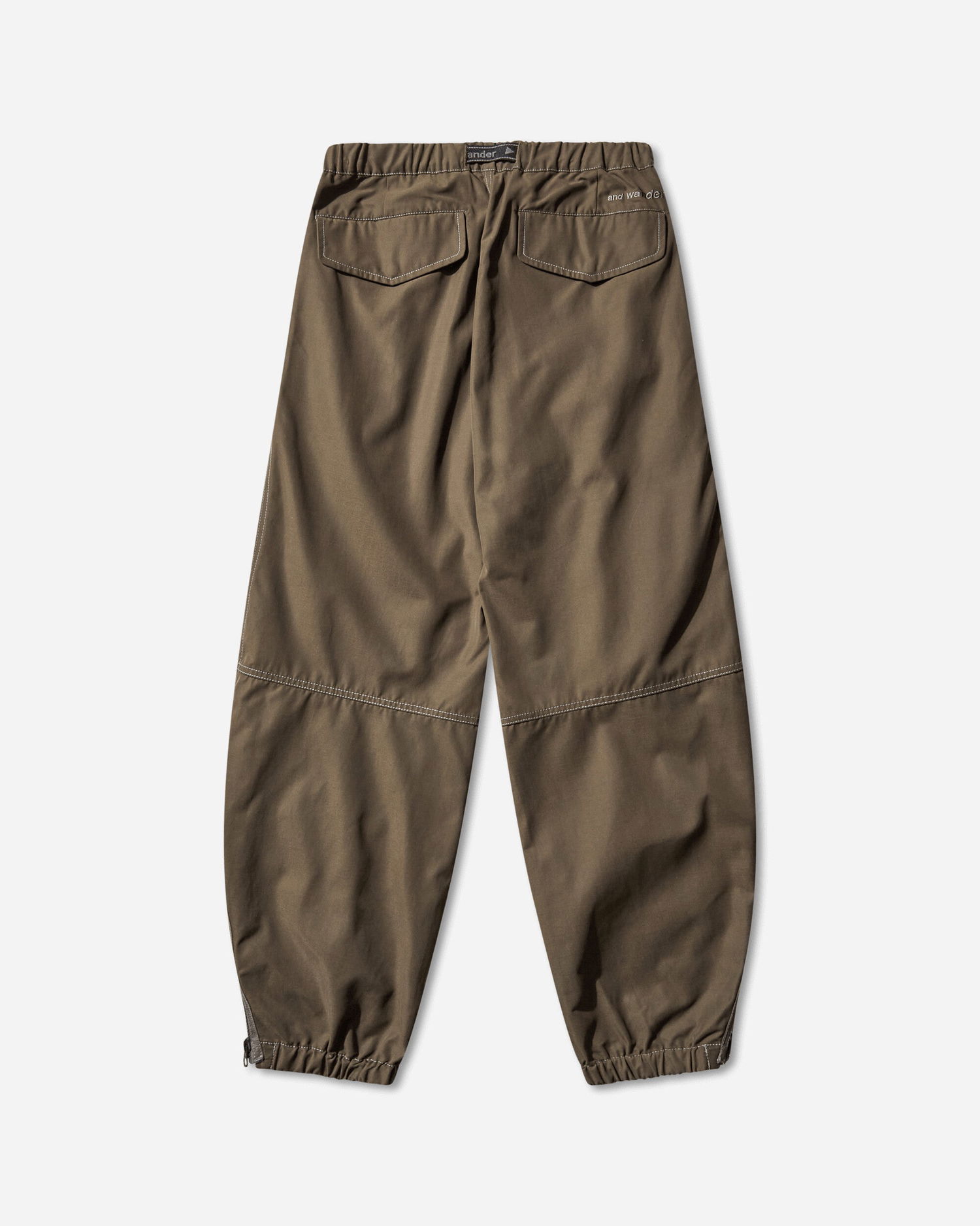 Nohavice and wander High Count Cloth Side Zip Hem Pants Hnedá | 5745282096 182, 0